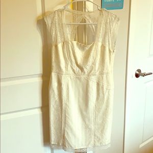 Off White Evening Gown